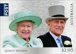 Stamp, Queens Birthday 2017, Australia,  , Famous People, Headgear, Heads of State, Men, Queens, Royalty, Women