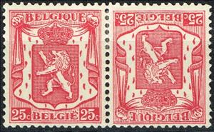 Se-tenant, Coat Of Arms, Belgium,  , Coats of Arms, Heraldic Animals, Лев