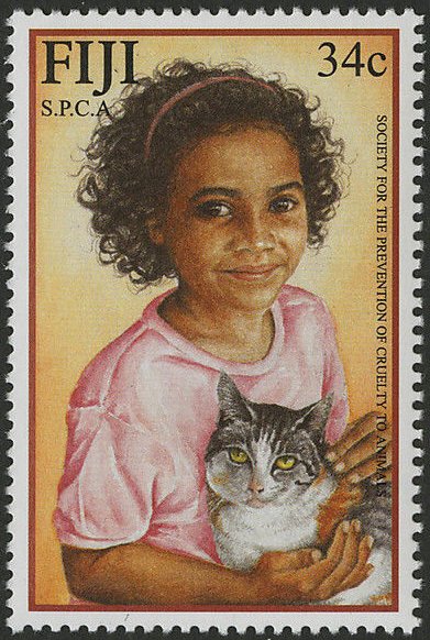 Girl and cat