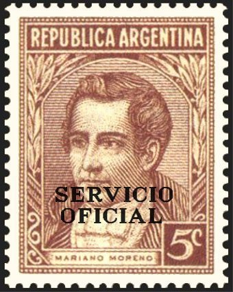 Mariano Moreno (1778-1811), ovpt.