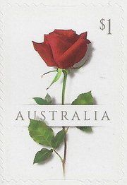 Stamp, Rose, Australia,  , Flowers, Love, Roses