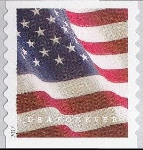 Stamp, US Flag from APU coil, United States of America,  , Flags