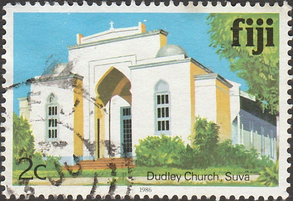 Dudley Church, Suva - imprinted 1986, Wm 384