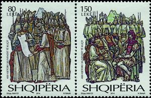 Se-tenant, 400th anniversary of the Koći Assembly, Albania,  , Anniversaries and Jubilees