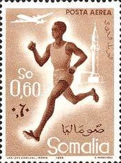 Stamp, Running, Italian colonies, territories and occupations,  , Sport, Athletics, Running