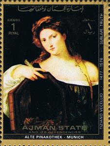 Stamp, Alte pinakothek - Munich, Ajman,  , Paintings