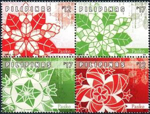 Se-tenant, Star lanterns, Philippines,  , Christmas