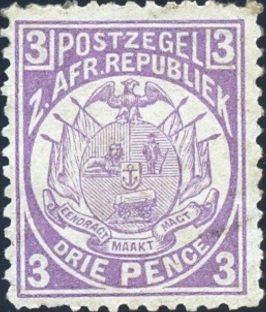 Stamp, Wagon with One Shaft, South Africa - States and Colonies,  , Coats of Arms, Flags