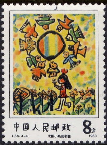 Sun, birds and flowers
