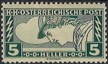 Stamp, Mercurius, Austria,  , Gods and goddesses, Mythology