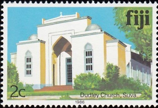 Dudley Church, Suva - imprinted 1986, Wm 373
