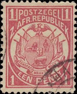 Stamp, Wagon with One Shaft, South Africa - States and Colonies,  , Coats of Arms, Flags