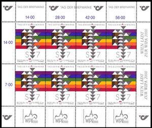 Mini Sheet, Stamp Day 2000, Austria,  