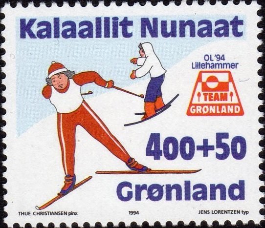 Alpine skiing, cross-country skiing, emblem