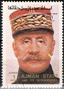Stamp, Marshal Ferdinand Foch, Ajman,  , Heads of State