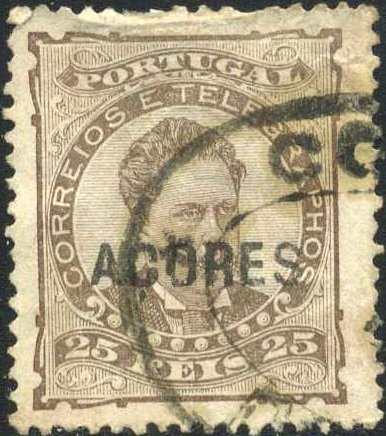 King Luis overprinted big Acores