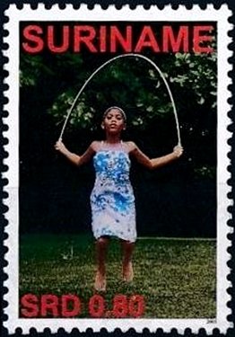 Girl Skipping
