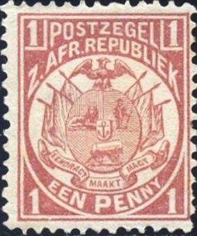 Stamp, Wagon with One Shaft, South Africa - States and Colonies,  , Coats of Arms, Flags