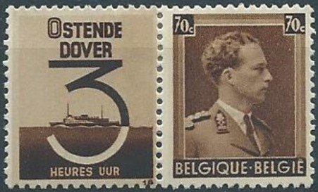 Se-tenant, King Leopold III, Belgium,  , Famous People, Heads of State, Kings, Men, Royalty, Uniforms