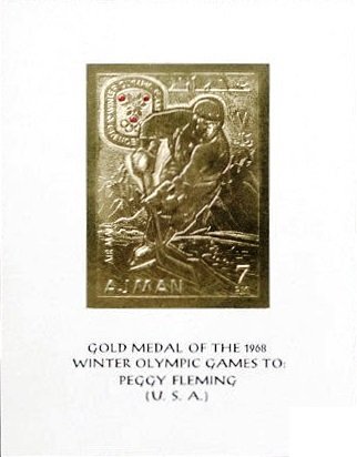Gold foil - Olympic winner - Peggy Fleming
