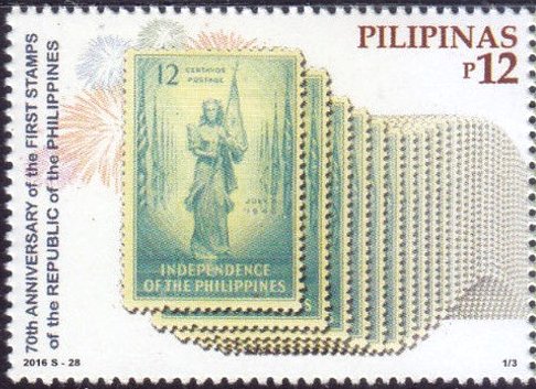 70 years stamps of the Republic of the Philippines