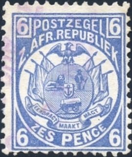 Stamp, Wagon with One Shaft, South Africa - States and Colonies,  , Coats of Arms, Flags