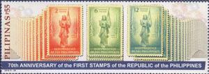 Stamp, 70 years stamps of the Republic of the Philippines, Philippines,  , Stamps