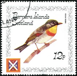 Stamp, Red-billed Leiothrix (Leiothrix lutea), Cinderellas,  , Animals (Fauna), Birds