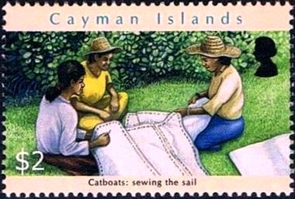 Sewing the sail