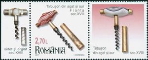 Stamp, Gold and agate corkscrew (18th cent.), Romania,  , Tools