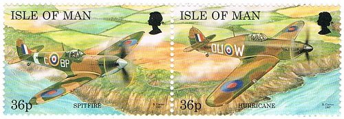 Se-tenant, Airplanes, Isle of Man,  , Aircraft