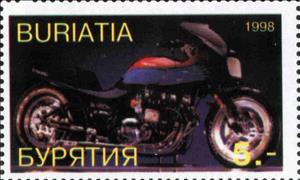 Stamp, Motorcycles, Cinderellas,  , Motors