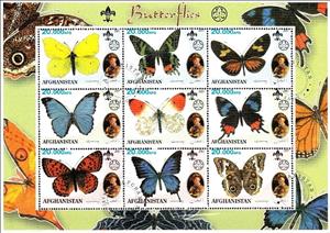 Mini Sheet, Butterflies, Cinderellas,  , Butterflies, Insects