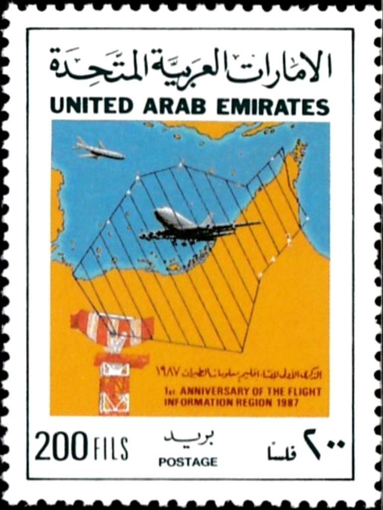 Map, aircraft and radar tower