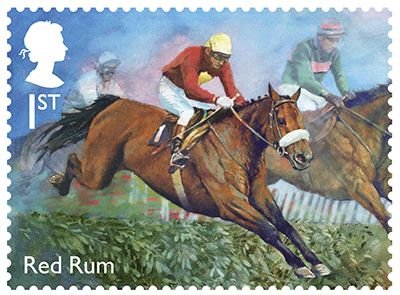 Stamp, Red Rum, United Kingdom of Great Britain & Northern Ireland,  , Animals (Fauna), Equestrianism and horse riding, Horses, Mammals