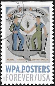 Stamp, WPA Posters: Work Pays America, United States of America,  , Promotional Posters