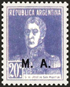 José Francisco de San Martín (1778-1850), ovpt. “M.A.”