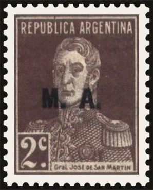 José Francisco de San Martín (1778-1850), ovpt. “M.A.”