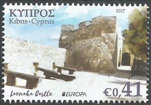 Stamp, Larnaka castle, Cyprus,  , Architecture, Buildings, C.E.P.T. / Europe, Castles, Fortresses / Strongholds, Landscapes, Palaces