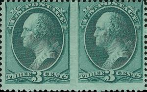 Se-tenant, George Washington (1732-1799), first President of the U.S.A., United States of America,  , Famous People, Heads of State, Men, Politicians, Государственный деятель