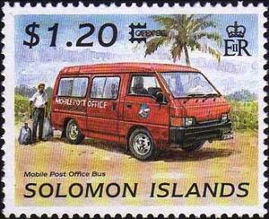 Stamp, Post Van, Solomon Islands,  , Postal Services