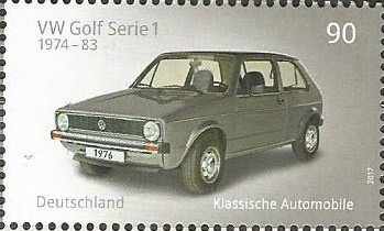 Stamp, VW Golf I, Germany, Federal Republic,  , Cars, Vehicles