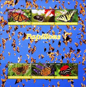 Souvenir Sheet, Butterflies, Cinderellas,  , Butterflies
