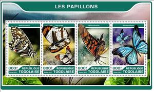 Souvenir Sheet, Butterflies, Cinderellas,  , Animals (Fauna), Butterflies, Insects