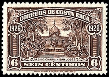 Stamp, Chapui Asylum, San Jose, Costa Rica,  , Buildings