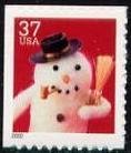 Stamp, Snowman with Pipe, United States of America,  , Snowmen