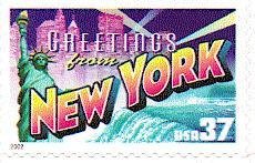 Stamp, Greetings from North Carolina, United States of America,  