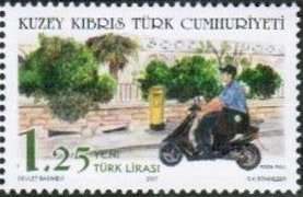 Postman on Motor Sccoter