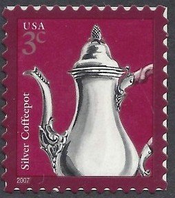 Stamp, Silver Coffeepot, United States of America,  , Utilities, Coffee