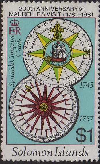 Spanish compass cards